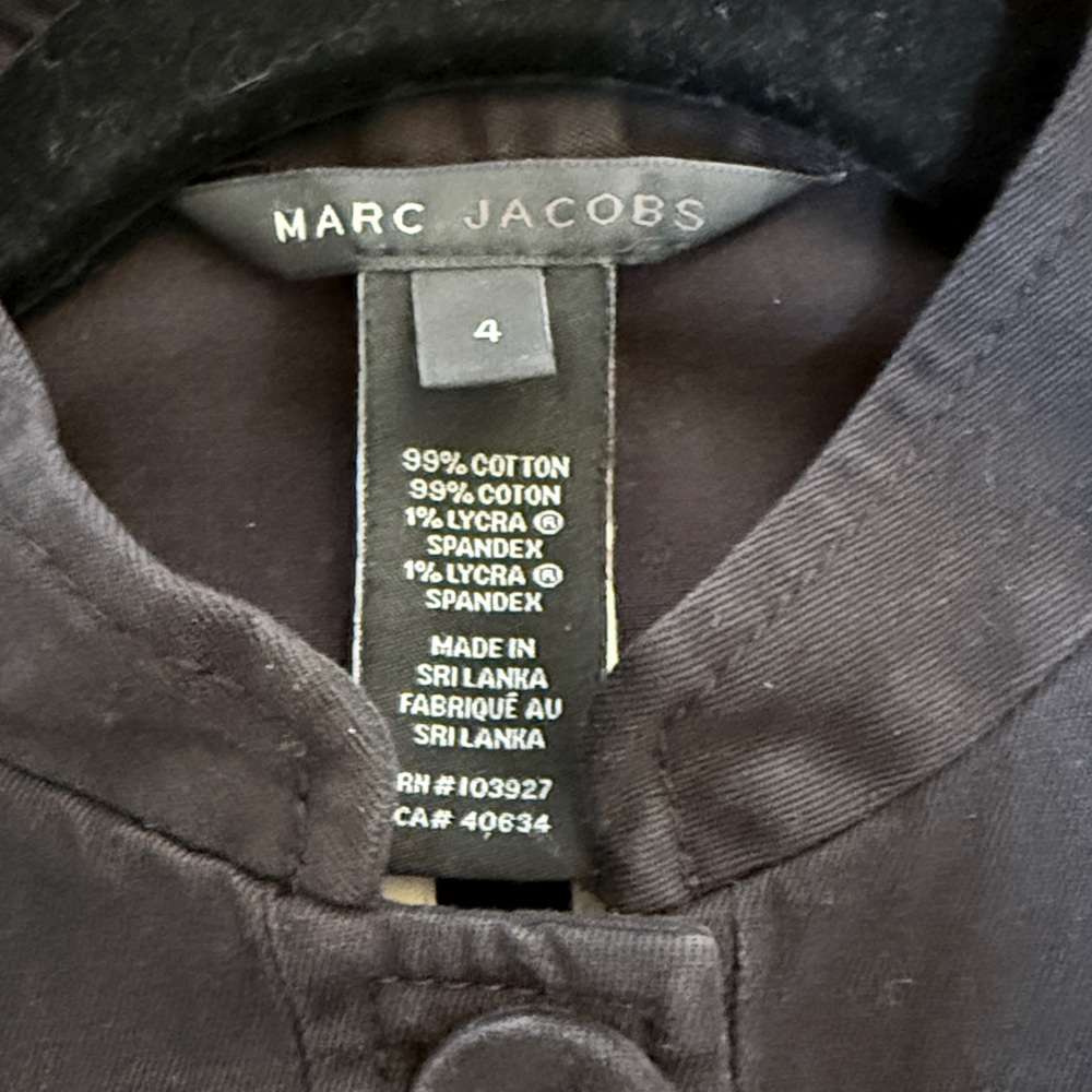 Vintage Marc Jacobs Black Button-Up Cotton jacket size 4 - Picture 16 of 16